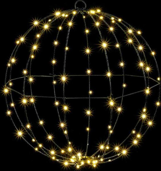 VidaXL Koule 2 ks 50 x 50 x 52 cm Kov 320 LED [42019111] Barva: Studená bílá