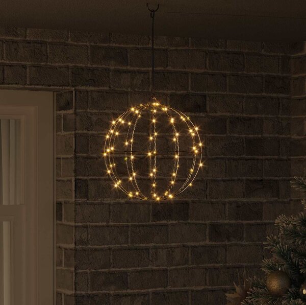 VidaXL Koule 30 x 30 x 32 cm Kov 96 LED [42019113] Barva: Studená bílá