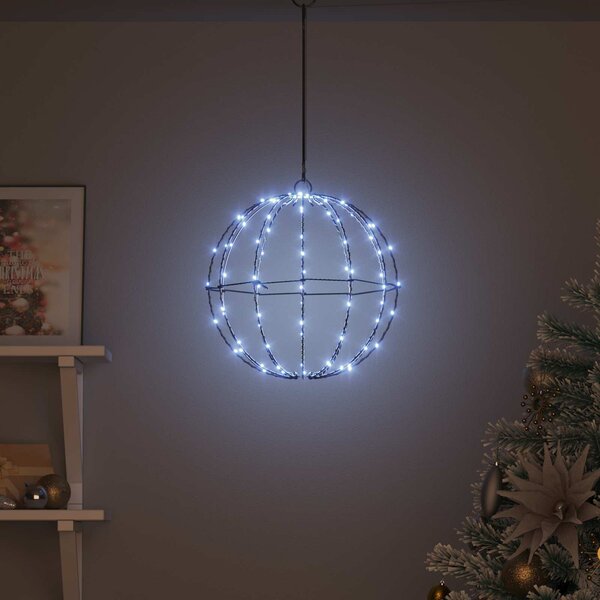 VidaXL Koule 30 x 30 x 32 cm Kov 96 LED [42019113] Barva: Studená bílá