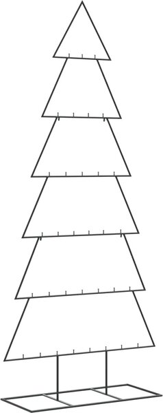 VidaXL Kovový vánoční stromeček pro dekorace 210 cm [4018953] Barva: Černá