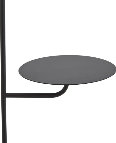 Moderní stojací lampa černá s kulatým stolem - Ostrich