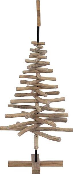 VidaXL Vánoční stromeček Hnědá 120 cm Masivní teakové dřevo [42017949]