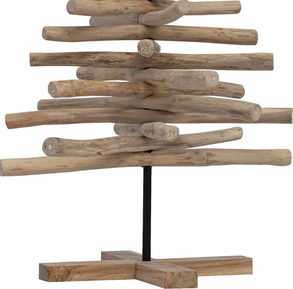VidaXL Vánoční stromeček Hnědá 120 cm Masivní teakové dřevo [42017949]