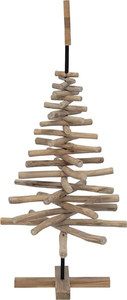 VidaXL Vánoční stromeček Hnědá 120 cm Masivní teakové dřevo [42017949]
