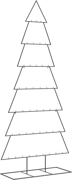 VidaXL Kovový vánoční stromeček pro dekorace 210 cm [4018953] Barva: Černá