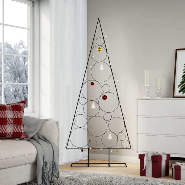 VidaXL Kovový vánoční stromeček pro dekorace 180 cm [4018958] Barva: Černá
