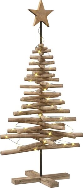 VidaXL Vánoční stromeček Hnědá 120 cm Masivní teakové dřevo [42017949]