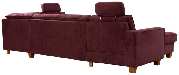 SEDACÍ SOUPRAVA, textil, tmavě červená Sit & More - Sedací soupravy, Online Only