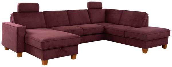 SEDACÍ SOUPRAVA, textil, tmavě červená Sit & More - Sedací soupravy, Online Only