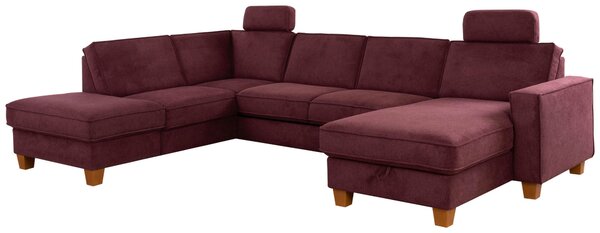 SEDACÍ SOUPRAVA, textil, tmavě červená Sit & More - Sedací soupravy, Online Only