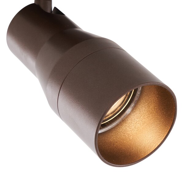 Moderní stropní bodové světlo tmavě bronzové GU10 50 mm kulaté - Stanley