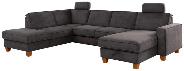 SEDACÍ SOUPRAVA, textil, tmavě šedá Sit & More - Sedací soupravy, Online Only