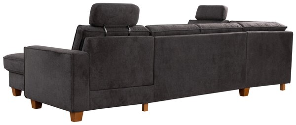 SEDACÍ SOUPRAVA, textil, tmavě šedá Sit & More - Sedací soupravy, Online Only