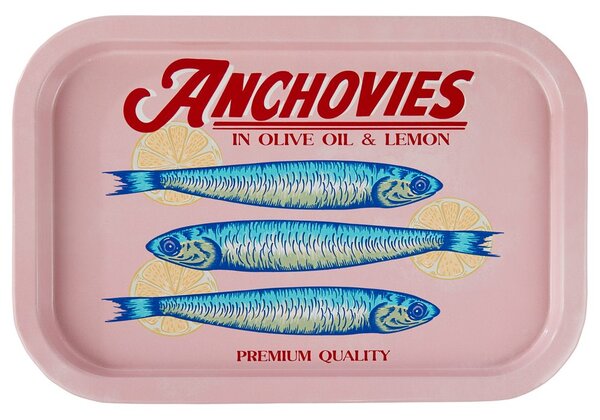 ANCHOVIES Podnos 20 x 30 cm - růžová