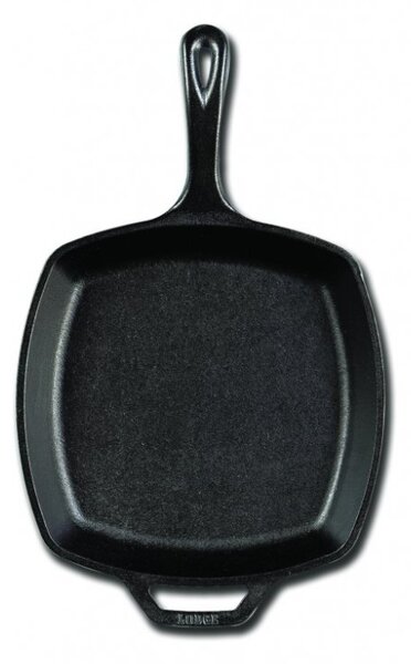 Čtvercová litinová pánev Lodge 26 cm