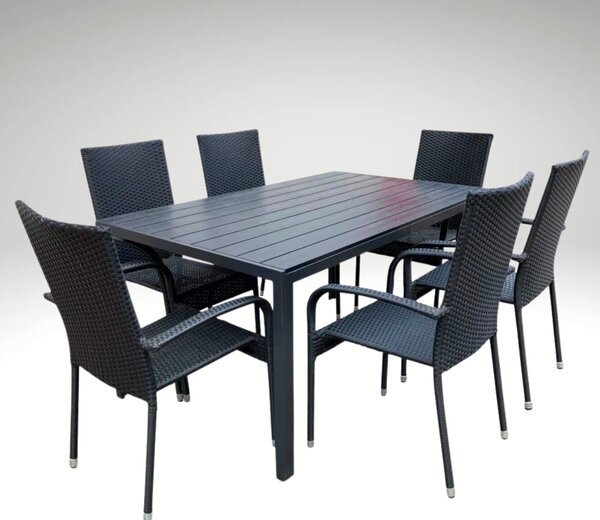 Vikio Zahradní set 150x90 pro 6 osob DT276 antracit