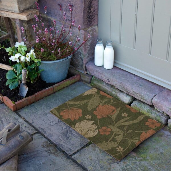 Rohožka z kokosového vlákna 40x60 cm William Morris Rose – Artsy Doormats