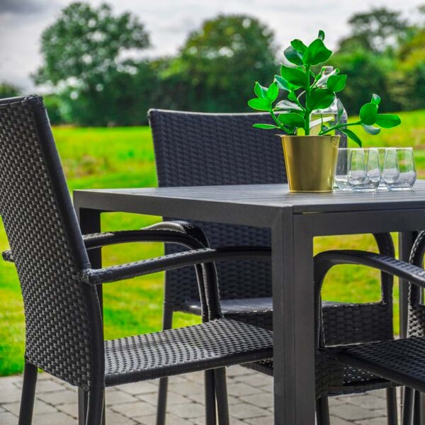 Vikio Zahradní ratanový set 90x90 pro 4 osoby DT280 antracit