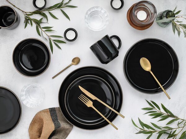 KOMBINOVANÁ SOUPRAVA 10dílné kamenina Creatable - Online Only nádobí, Online Only