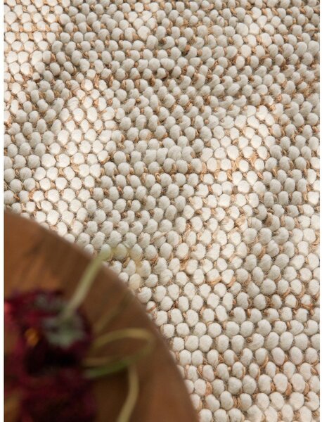Béžový ručně tkaný koberec s příměsí vlny 160x230 cm Peas – Villeroy&Boch
