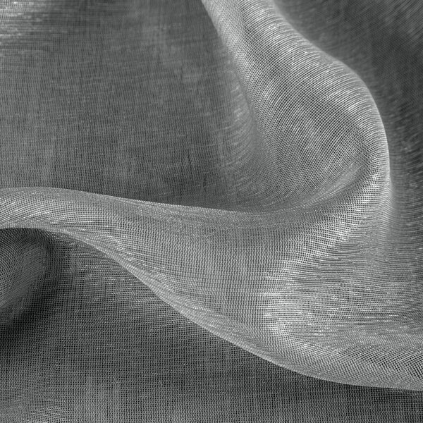 ZÁCLONA NA KROUŽCÍCH REBECCA 140X250 CM ŠEDÁ