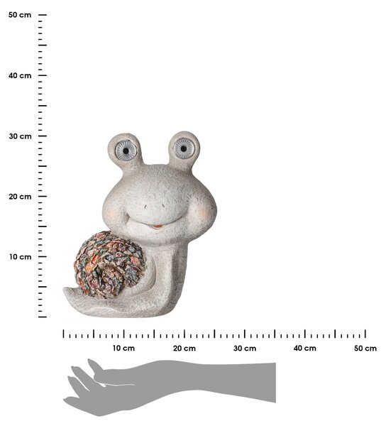 Zahradní solární figurka z polyresinu Bob, 31 cm, vícebarevná