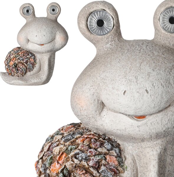 Zahradní solární figurka z polyresinu Bob, 31 cm, vícebarevná