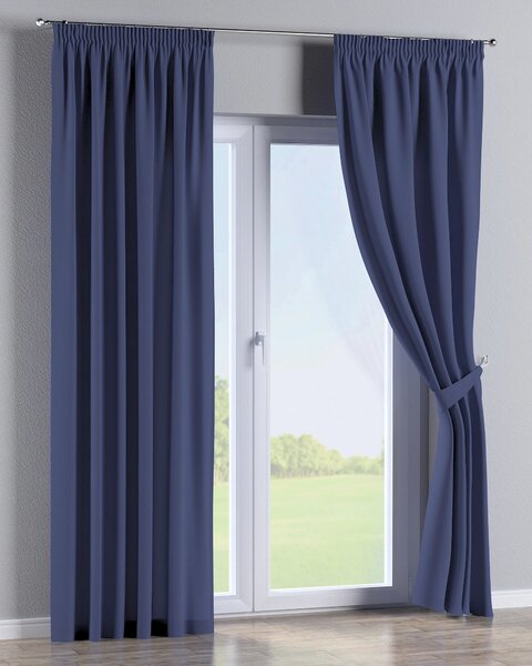 Závěs s řasící páskou barva tmavě modrá