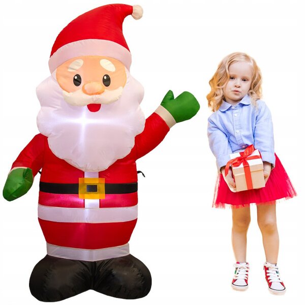 Nafukovací Santa Claus s LED osvětlením 125 cm
