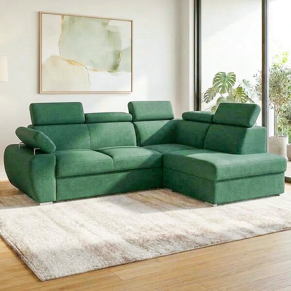 Sedací souprava BASTON | 260x200 cm | rozkládací + úložný prostor | VÝBĚR TKANIN
