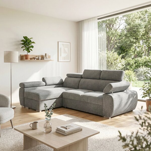 Sedací souprava BASTON | 170x255 cm | rozkládací + úložný prostor | VÝBĚR TKANIN