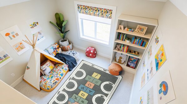 Dětský koberec Lima C260C šedý/krémový