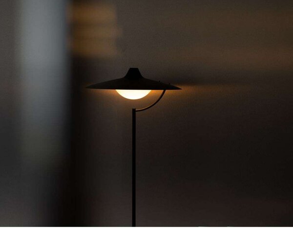 Stojací Lampa DCW, stmívatelné, Černá, Obývací pokoj, Kov