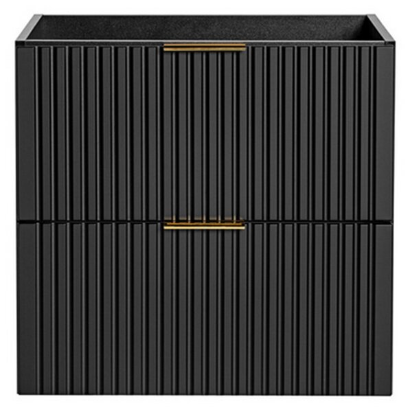 Sestava 2 koupelnových skříněk ADEL BLACK 120cm s deskou