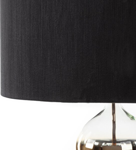 Stojící lampa se stínítkem CAROLINE černá