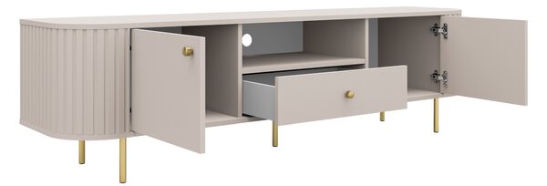 Moderní TV skříňka Lento 181 cm s šuplíkem - pískově béžová