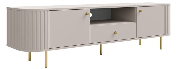 Moderní TV skříňka Lento 181 cm s šuplíkem - pískově béžová