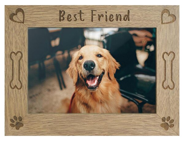Dřevěný fotorámeček "Best Friend", 10 x 15 cm