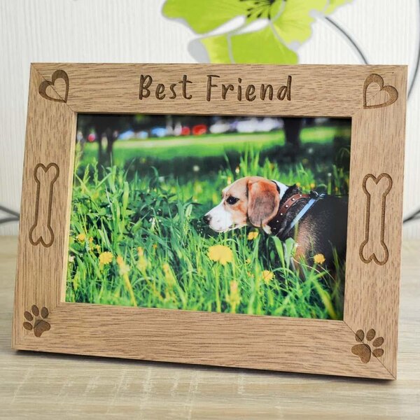 Dřevěný fotorámeček "Best Friend", 10 x 15 cm