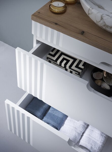 Koupelnová skříňka pod umyvadlo FIJI WHITE 60 cm