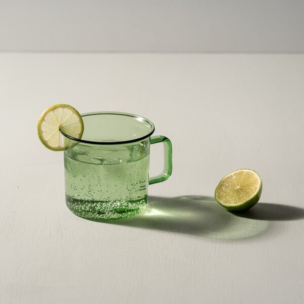 Muurla Hrnek Glass 0,35l, zelený