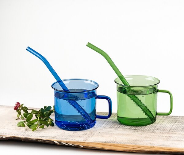 Muurla Hrnek Glass 0,35l, zelený