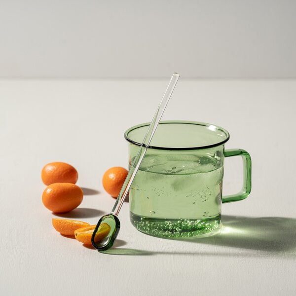 Muurla Hrnek Glass 0,35l, zelený