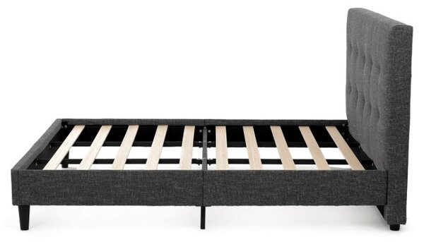 Manželská postel šedá 180x200 cm BED-M180 GREY2