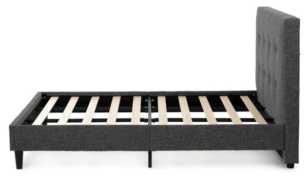 Manželská postel šedá 160x200 cm BED-M160 GREY2