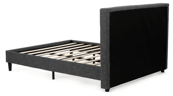 Manželská postel šedá 160x200 cm BED-M160 GREY2