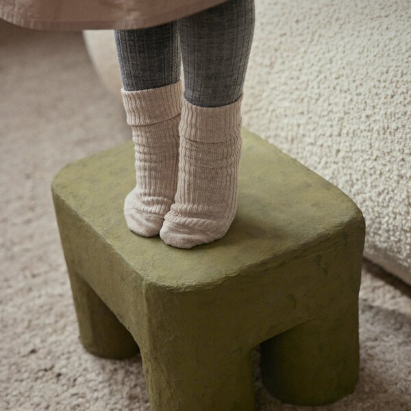 FERM LIVING Stolička Podo Stool, Khaki