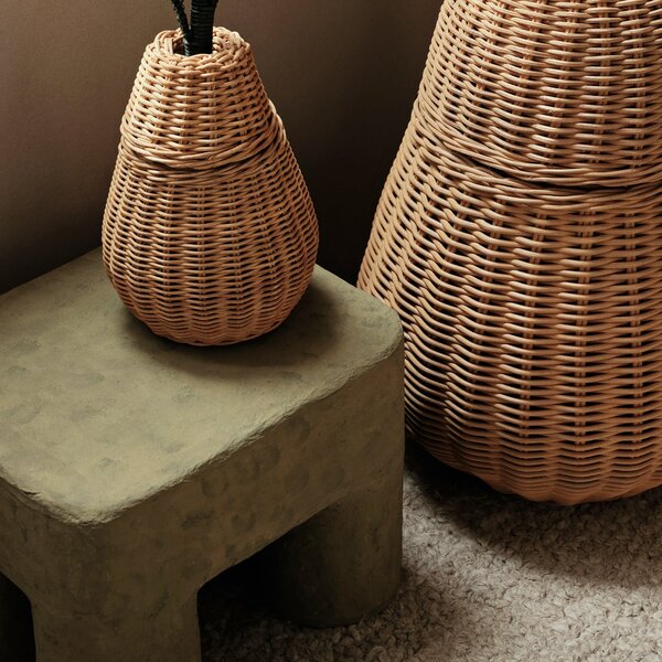 FERM LIVING Stolička Podo Stool, Red Brown