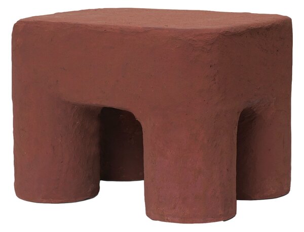 FERM LIVING Stolička Podo Stool, Red Brown