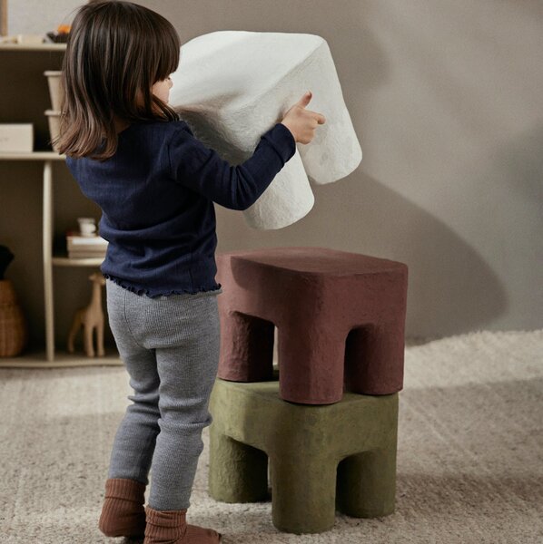 FERM LIVING Stolička Podo Stool, White